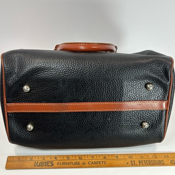 Vtg Dooney & Bourke Lot Of 2 Black/Brown All Weather Satchel Crossbody Leather - Picture 13 of 16